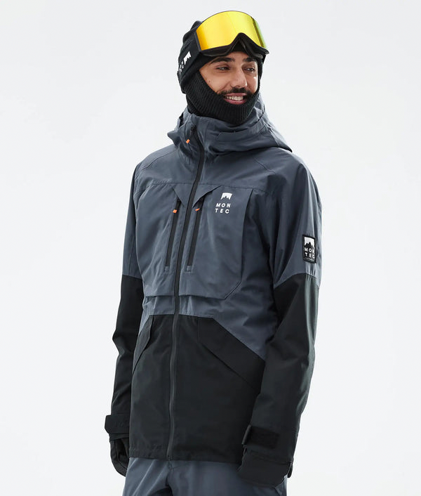 Arch Veste de ski pour homme – Bleu métallisé / Noir