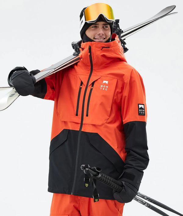 Arch Veste de ski pour homme – Orange / Noir